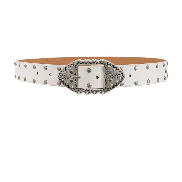 NWT‎ 8 other reasons revolve white studded belt